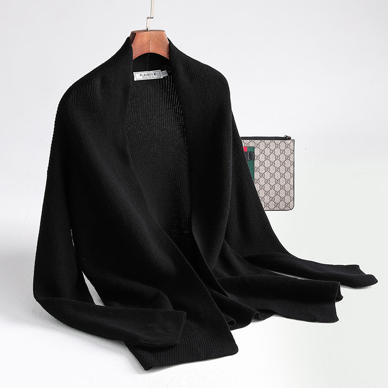 Los hombres de invierno alargado de la felpa chal bata de ba/ño ropa de casa de manga larga bata abrigo para el invierno de Navidad Janly Clearance Sale /Íntimos