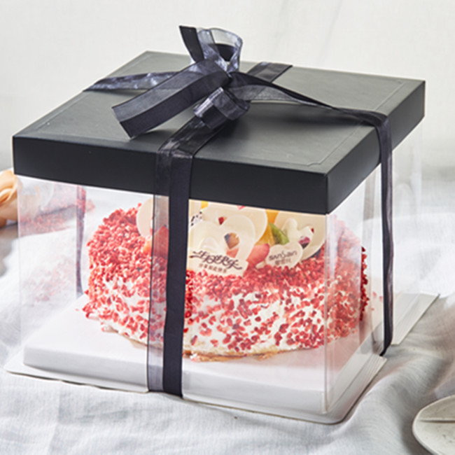 面包店透明硬宠物一次性塑料蛋糕盒库存 - buy box cake packaging