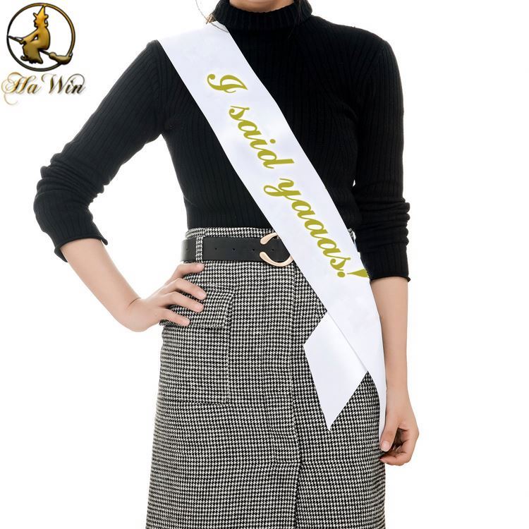 Wholesale cheap bride to be sash/ hen party sash
