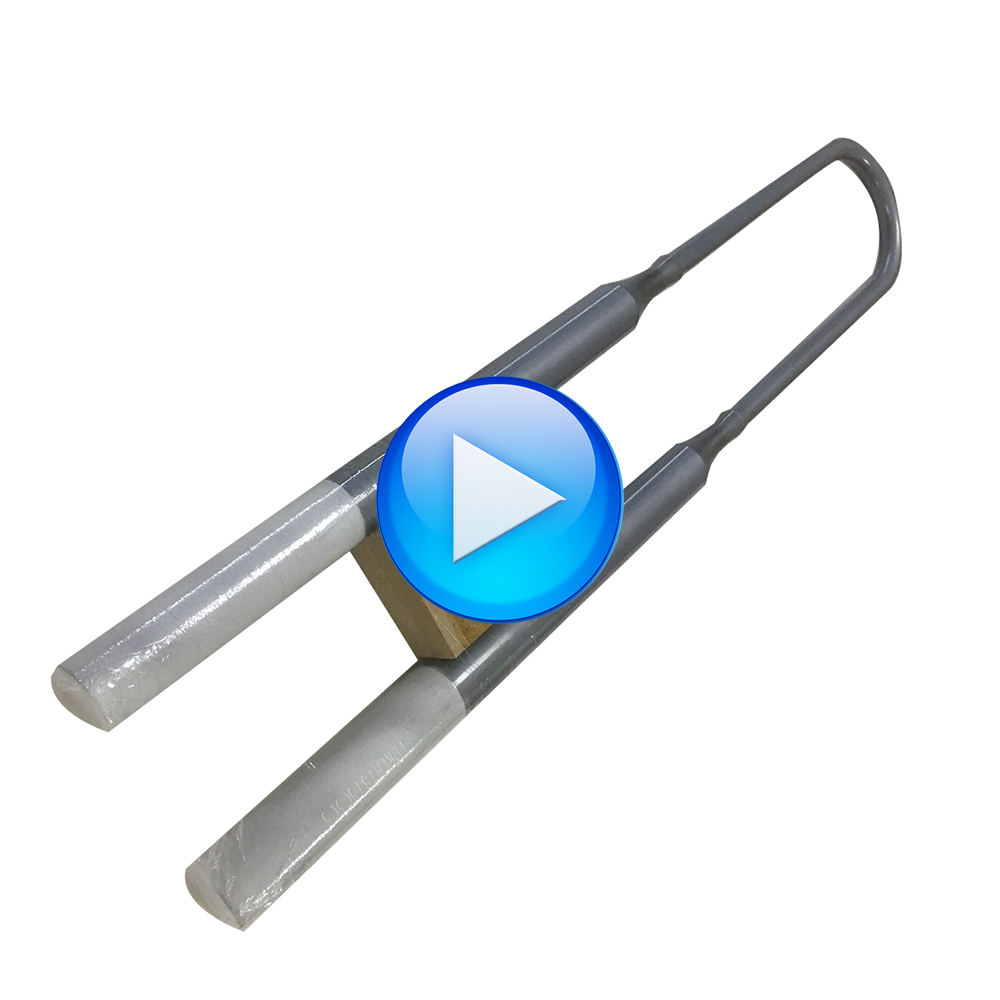 1800 U type mosi2 heating element finned air heater