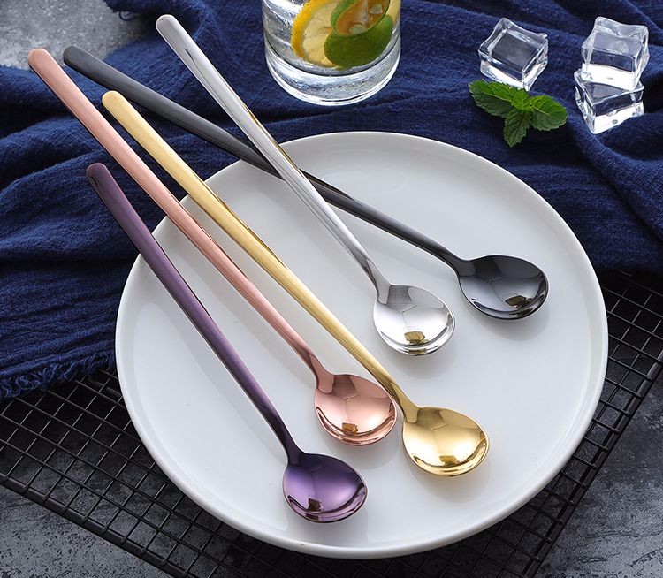 彩色茶勺不锈钢勺子冰淇淋勺 - buy tea scoop,scoop,ice cream scoop