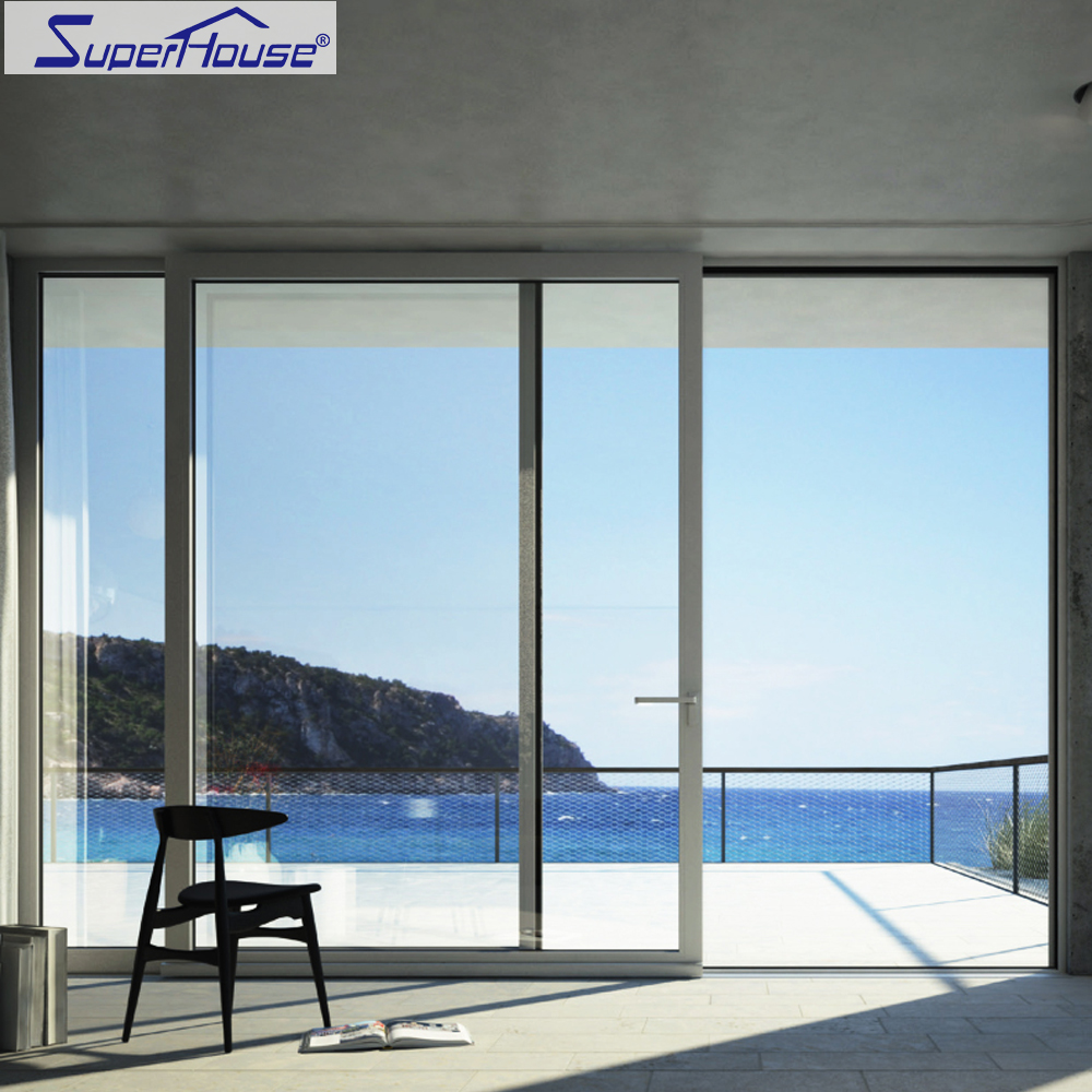 عالية الجودة 3 m عالية الألومنيوم انزلاق باب زجاجي الزاوية الباب الخارجي