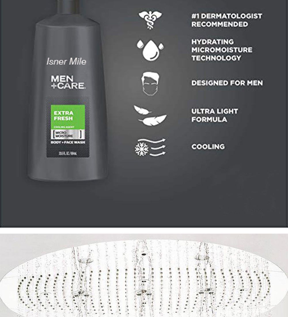 OEM/ODM Private Label Men Care Body Wash Extra Body Face Gel Clean Moisturizing for Men