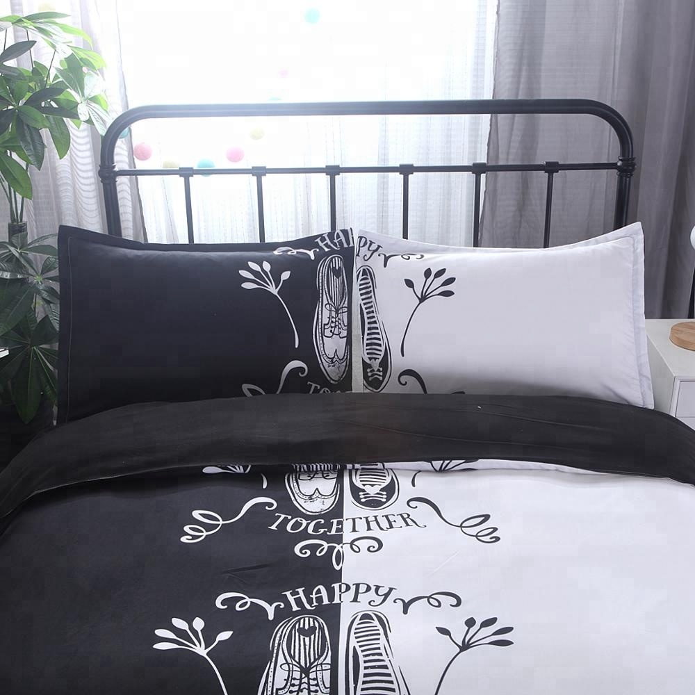 Luxury bedding set- microfiber printed duvet- 100% Polyester 90gsm Microfiber Comforter set- Duvet Cover-  bed sheets-