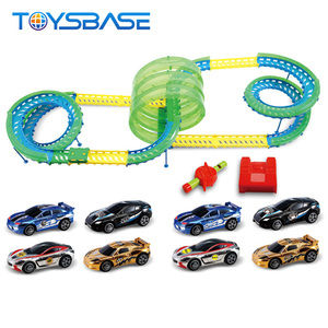 rubber car track toy