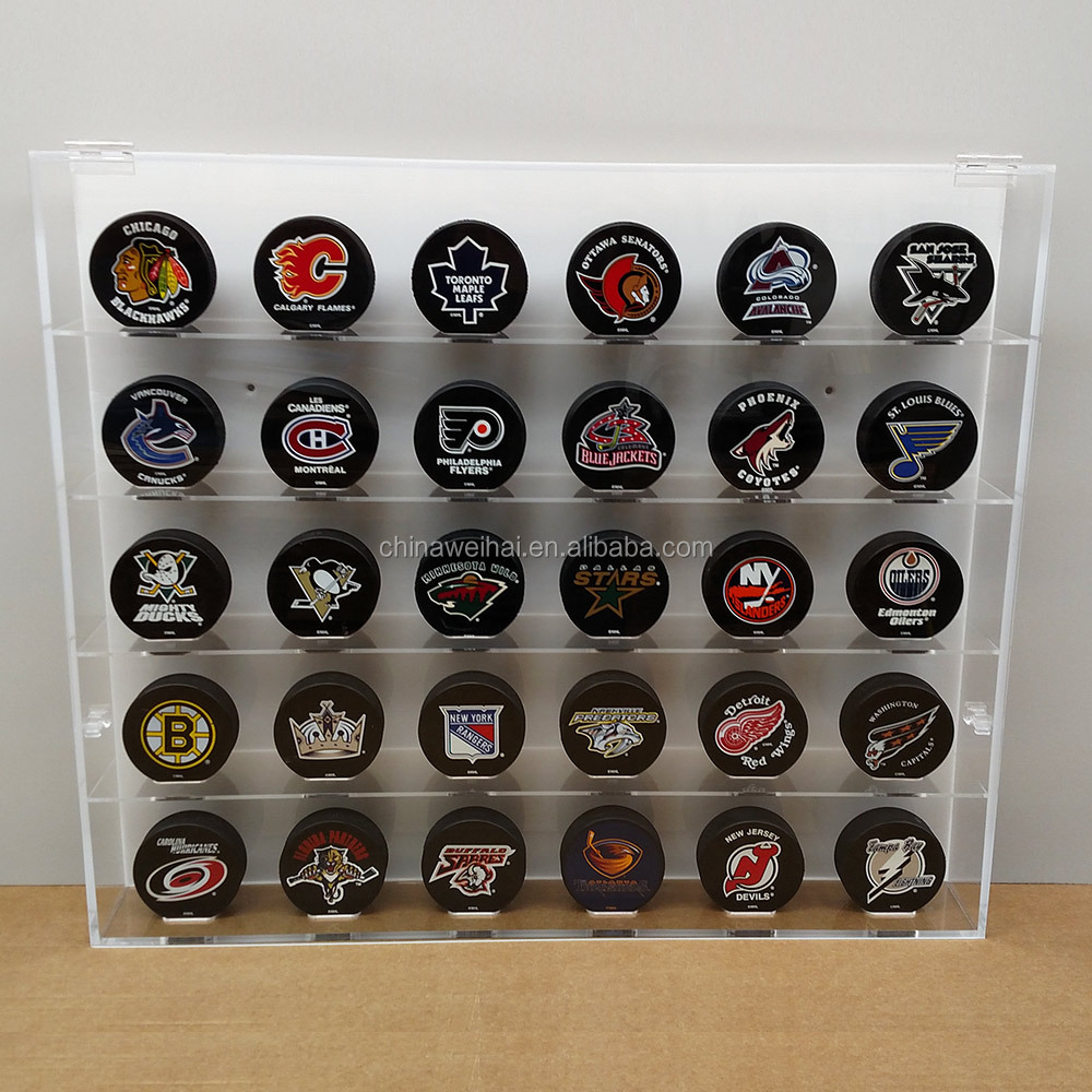 hockey card and puck display case HIDEit Puck main image 0