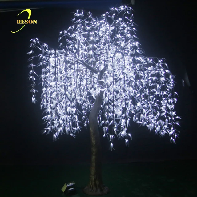 Party Decoration Artificial LED Lighted Weeping Willow Tree