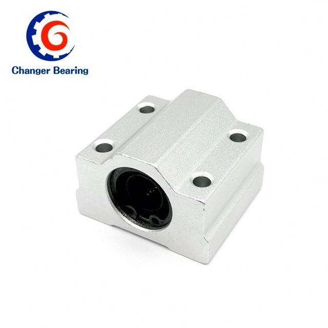 SCS20UU 4 pcs SCS20UU 20mm Linear Motion Ball Bearing Pillow Block Closed Linear Bearing Slide Block Slide Bushing for 20mm Round Shaft Rod Lishui