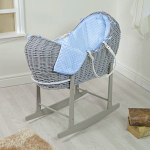 wicker moses basket and stand