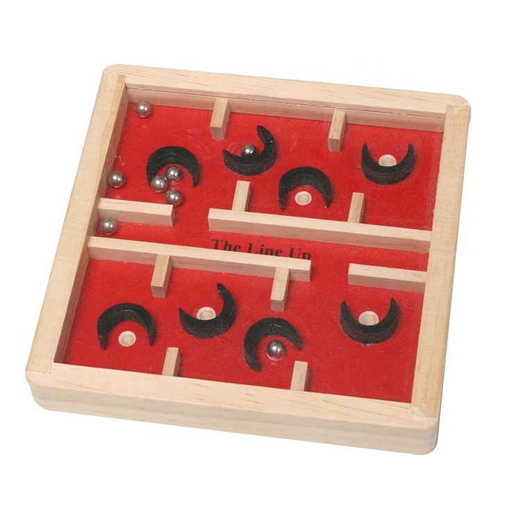 Alta qualidade novo design venda quente de madeira da madeira do pinheiro natural jogo de labirinto para crianças jogos cerebrais