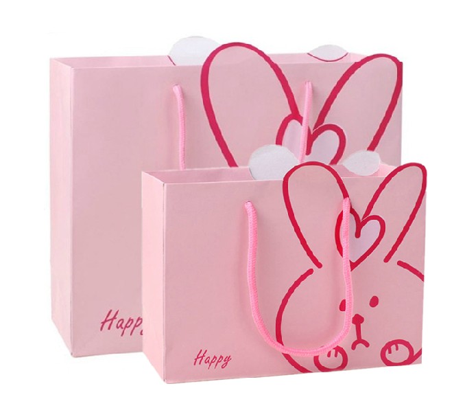 Large Bright Pink Pantone Birthday Party Wedding Loot Shop Treats Gift Paper Bag
