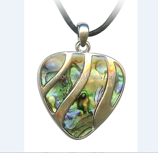 Azul Mop Esculpido Filigrana Pingentes Forma Do Coração Abalone Shell Coração Peridot Pingente Tahitian shell pingente