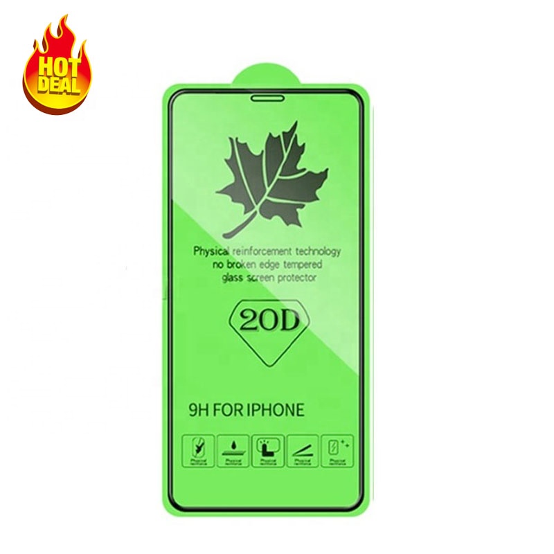 Защитная пленка 20D с закругленными краями и полным покрытием, закаленное стекло для защиты экрана iphone XS, XR, MAX 11, pro 12, mini pro max