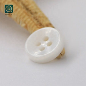 SK high quality custom logo white river shell buttons for shirts