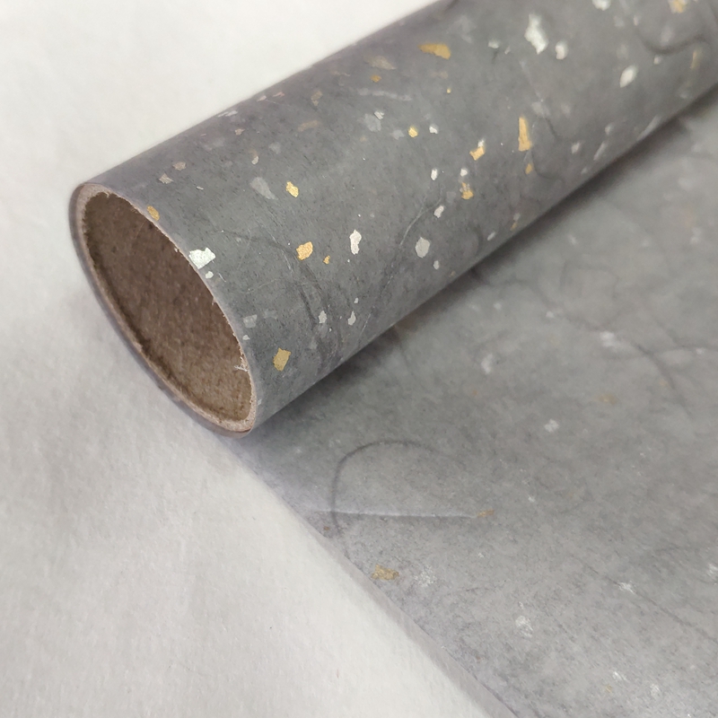 BOPP laminated shiny me<i></i>tallic foils embedded waterproof flower wrapping paper 60cm x 5m