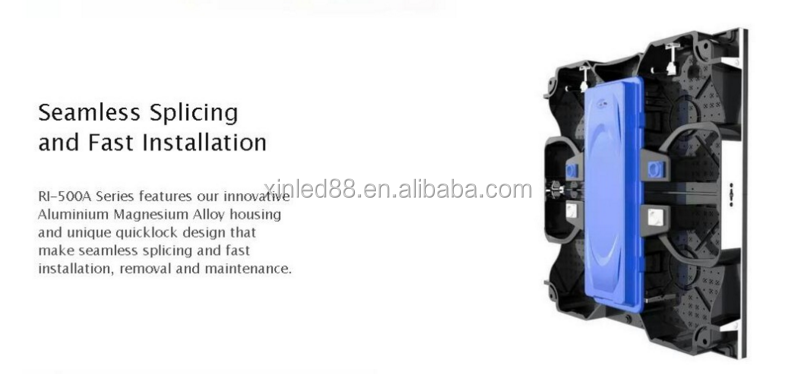 High brightness 500*500mm 500*1000mm die casting aluminum indoor outdoor p3.91 p4.81 video hd wall led screen display