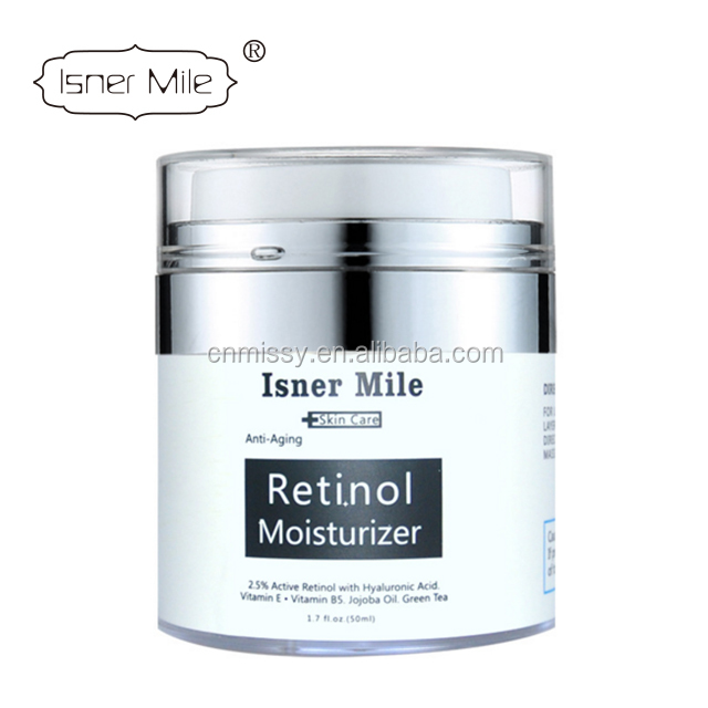 Natural Retinol Cream Anti Aging Wrinkle & Acne Face Moisturizer Cream Hyaluronic Acid Jojoba oil In stock OEM