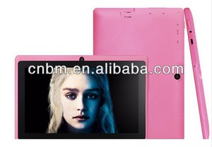 Best selling android 7 inch tablet Q88 with Allwinner A23 dual-core DDR III 1GB Android 4.2base