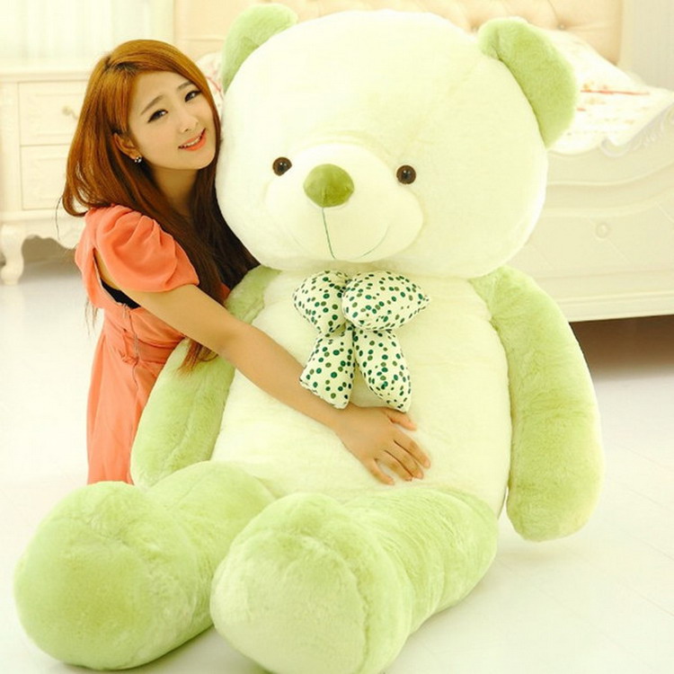 lime green teddy bear