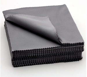 100 pcs/lot Black Microfiber Eyewear Lens Accessories Cleaning Cloth