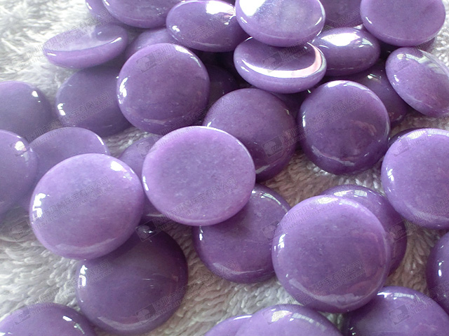 珠宝玉,染色紫色玉石珠