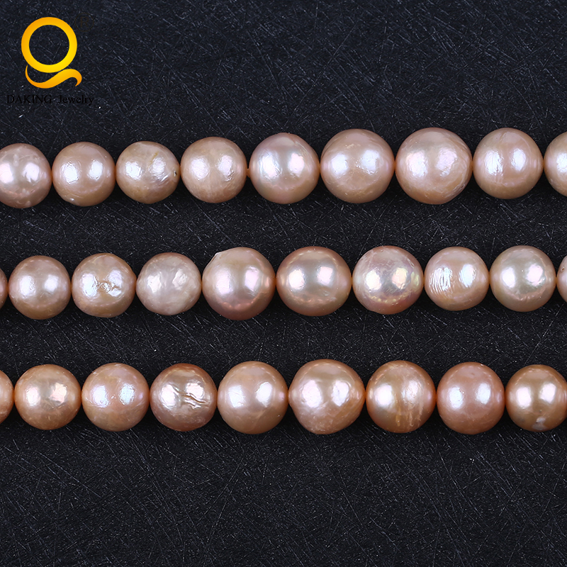 Natural Genuino 7-7.5mm Akoya Blanco Perlas de agua dulce suelta granos 15/" AAA
