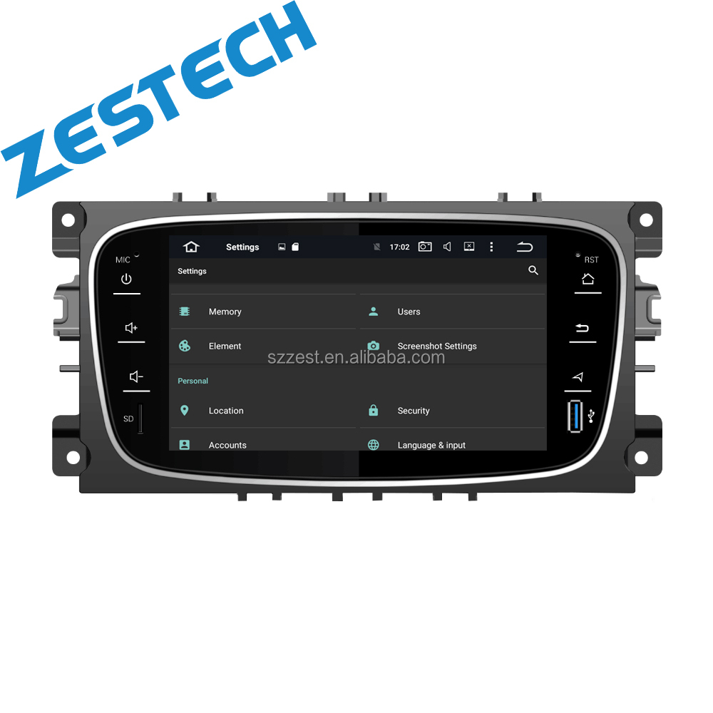 ZETSTECH Car Multimedia Player Android 10.0 GPS 2 Din dvd player for FORD/Focus/S-MAX/Mondeo/C-MAX/Galaxy wifi