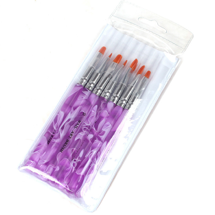 Hot selling acrylic handle artist nail gel brush