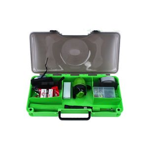 kids fishing pole and tackle box
