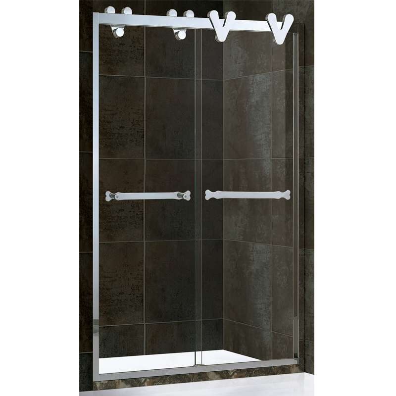 SHOWER SCREEN SHOWER DOOR ENCLOSURE STIPPLED GLASS 2 SLIDING DOORS 1800MM SHOWER SCREEN SHOWER DOOR ENCLOSURE STIPPLED GLASS 2 SLIDING DOORS 1800MM