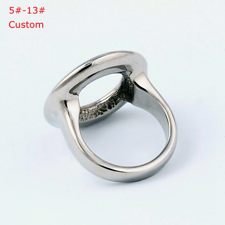 Wholesale Cheap Men Design Your Own Steel Blank Ring Custom Made Base Stainless Steel Blank Men Signet Ring