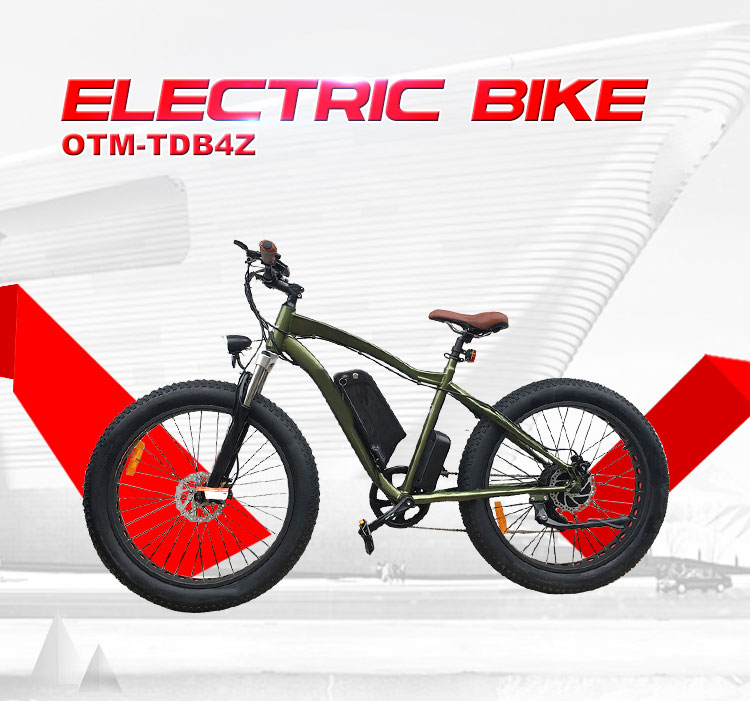 Factory direct sales 26inch  rear drive electric bicycle fat tyre electric mountainbike cheap sales rear motor electric bike