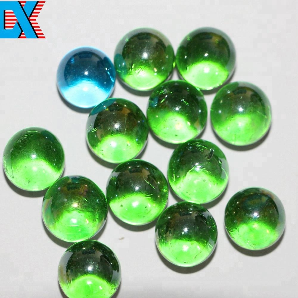 Декоративные однотонные прозрачные Китайские стеклянные мраморы