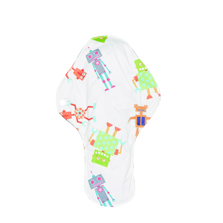 Оптовая продажа Моющиеся Многоразовые бамбуковые менструальные прокладки санитарная салфетка