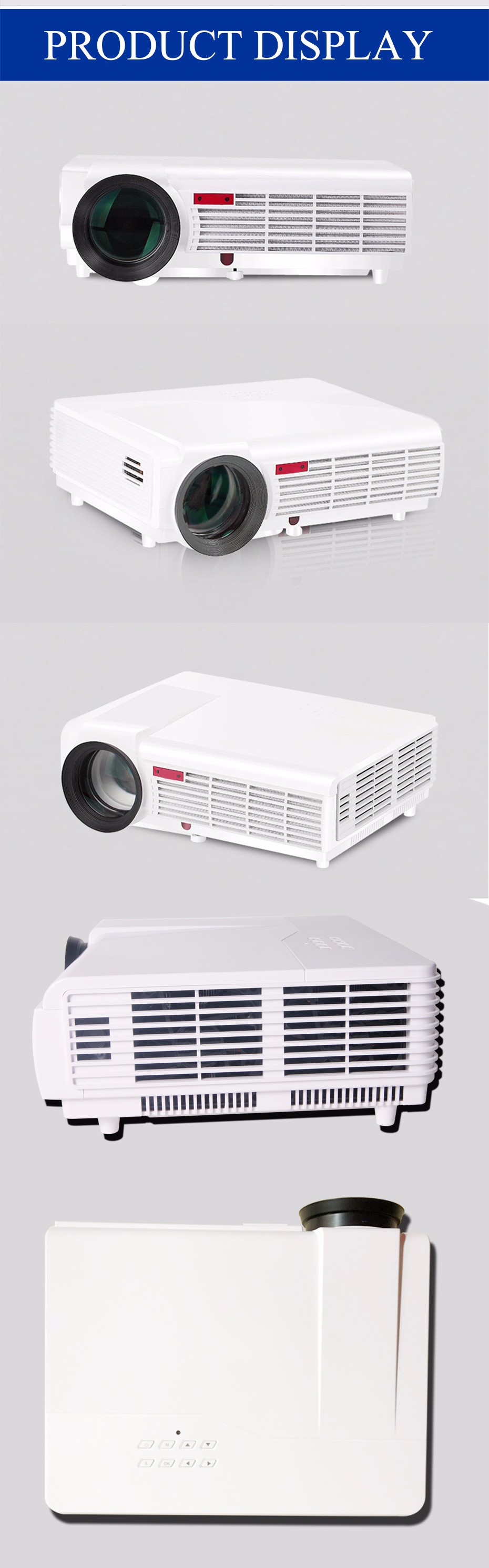 Owlenz LED96W LED Projector Android 4.4 Full HD 3D 3000 Lumens Home Cinema 1280x800 1080P LCD Digital Video Proyector TV Beamer