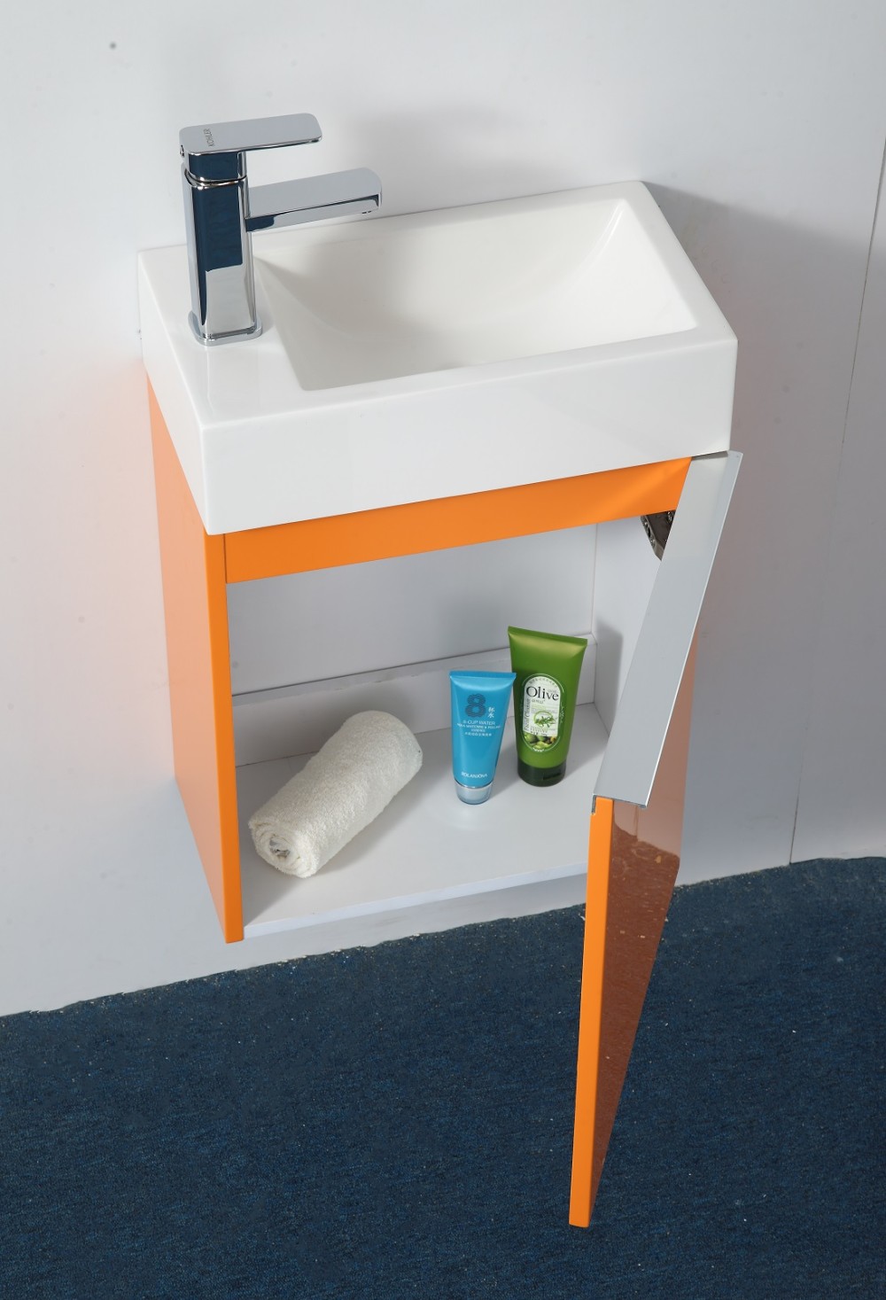 affordable MDF color painted wall cabinets for small bathroom bathroom cabinet