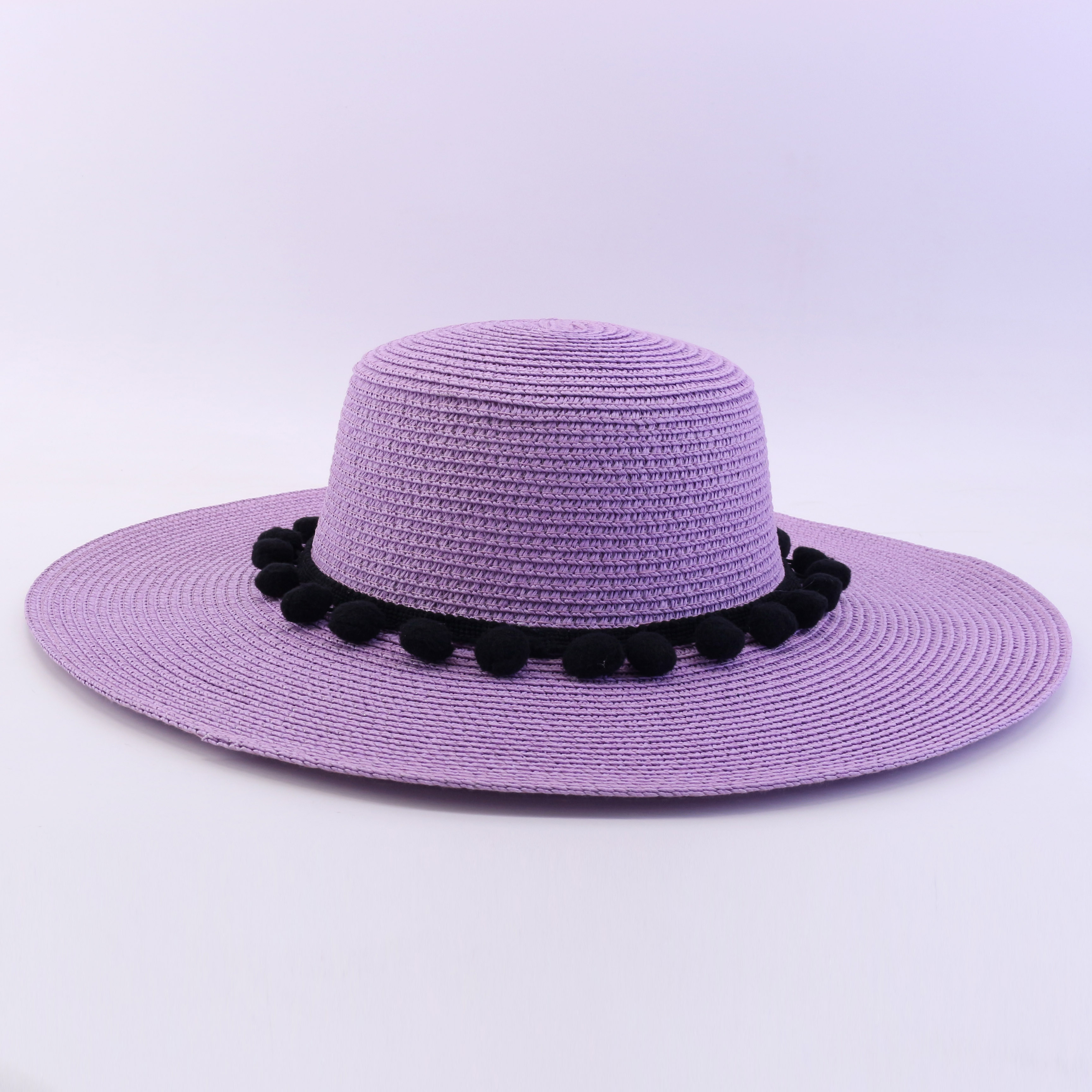 Wholesale Lady Straw Paper braid floppy hat wide brim hats beach hats for women