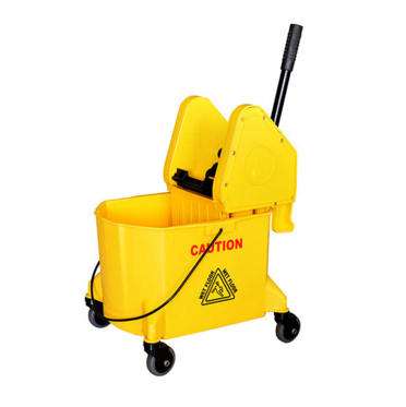 30L гостиничные моющие пластмасса PP пол уборка шваброй ведро с трём диски тележка с отжимом вниз пресс
