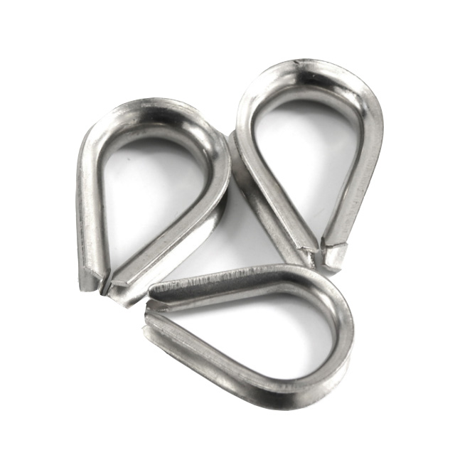 Нержавеющая сталь 304/a2 твердая проволочная веревка, наперсток, коннектор M10, шитье в форме сердца