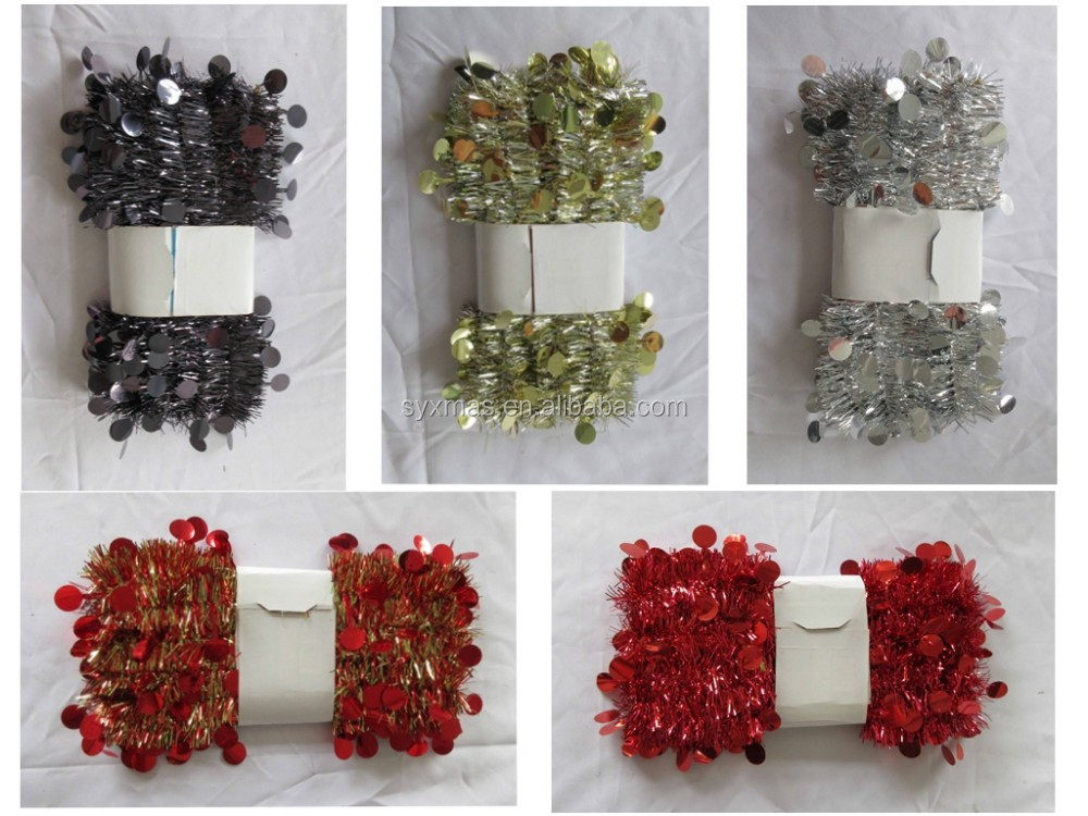 Hanging Holiday Tinsel Garland  Christmas Decorations Garland Christmas Superior Ornament
