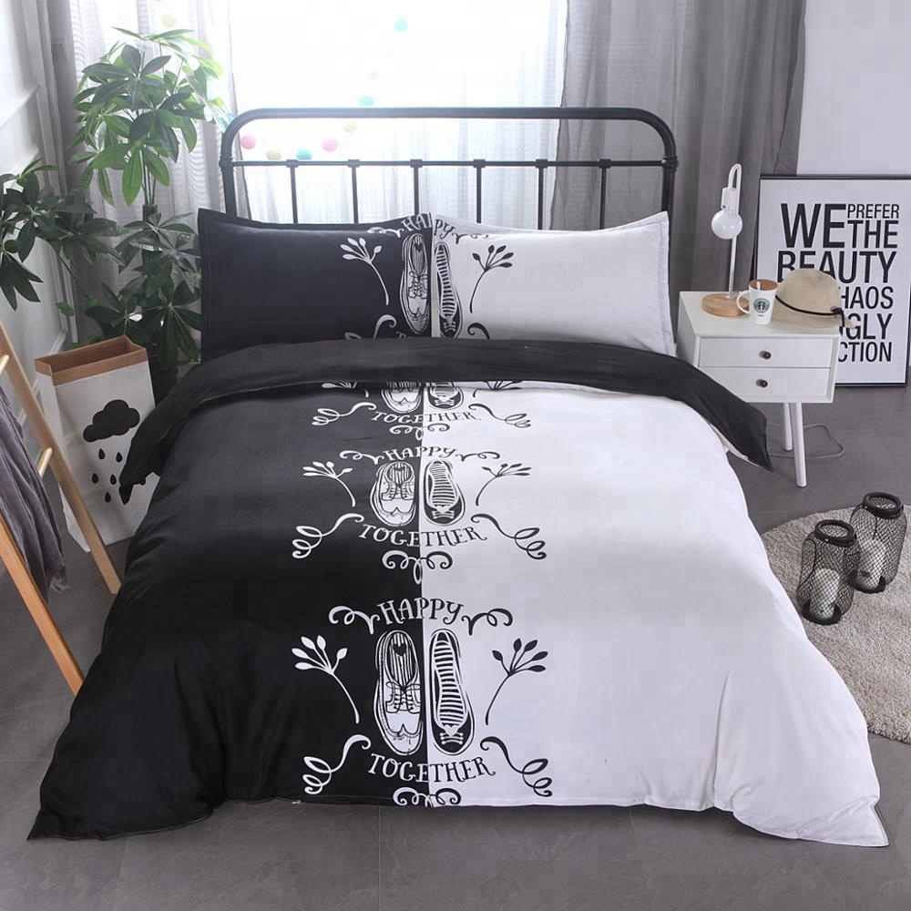Luxury bedding set- microfiber printed duvet- 100% Polyester 90gsm Microfiber Comforter set- Duvet Cover-  bed sheets-