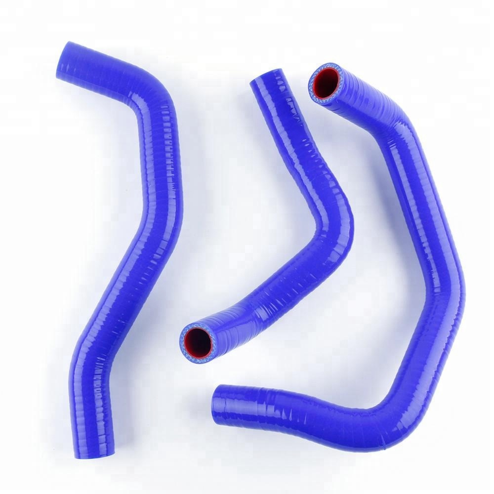 Blue Silicone Radiator Coolant Hose For Kawasaki Ninja ZX6R ZX 600 1998-2002