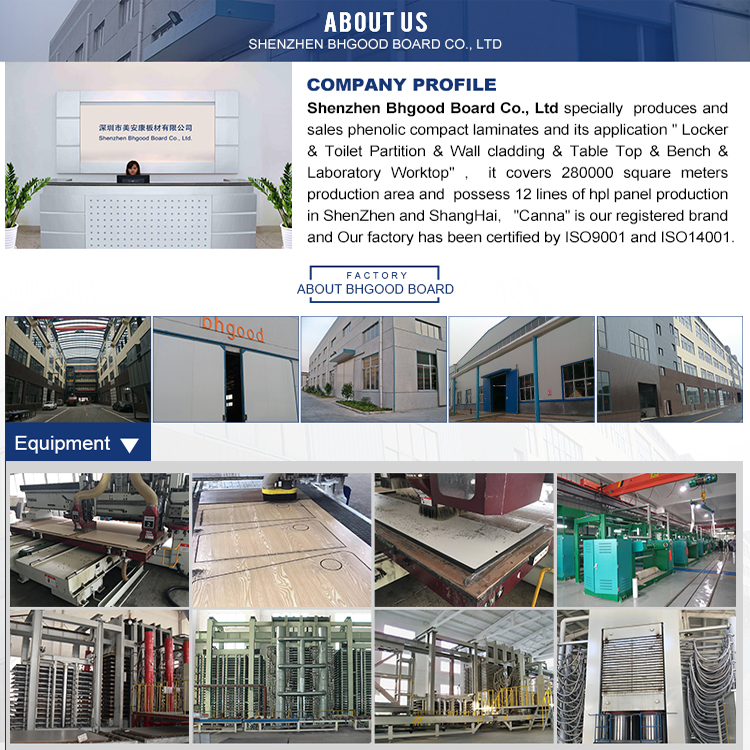 HPL compact laminate board with water and humidity resistance for wall panel