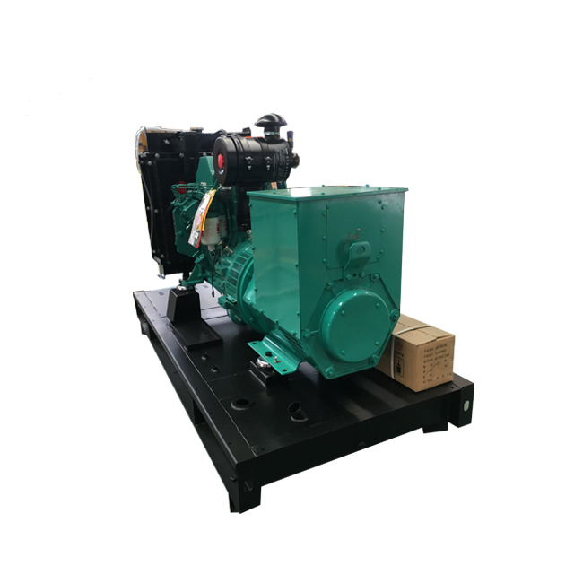 Factory direct sale 40kw 50kva soundproof diesel generator with base tank