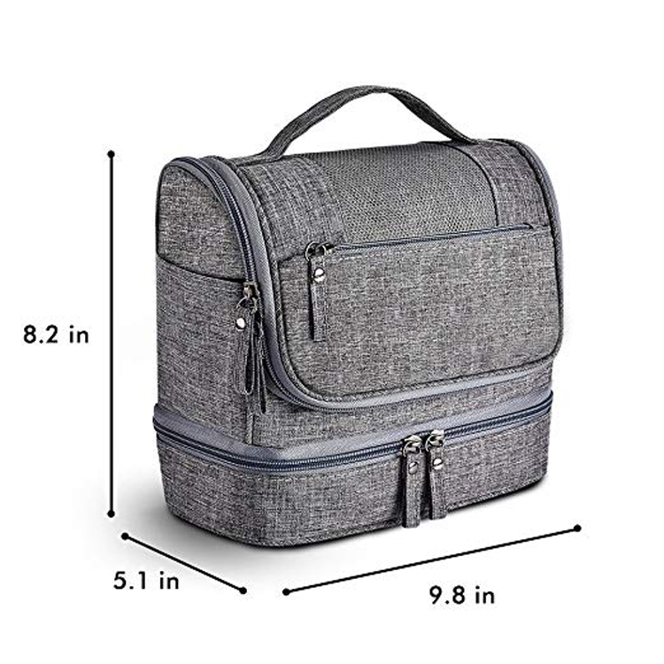 Borsa da toilette per bagno a due strati