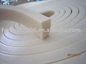 white sealing Silicone rubber sponge strip in top quality