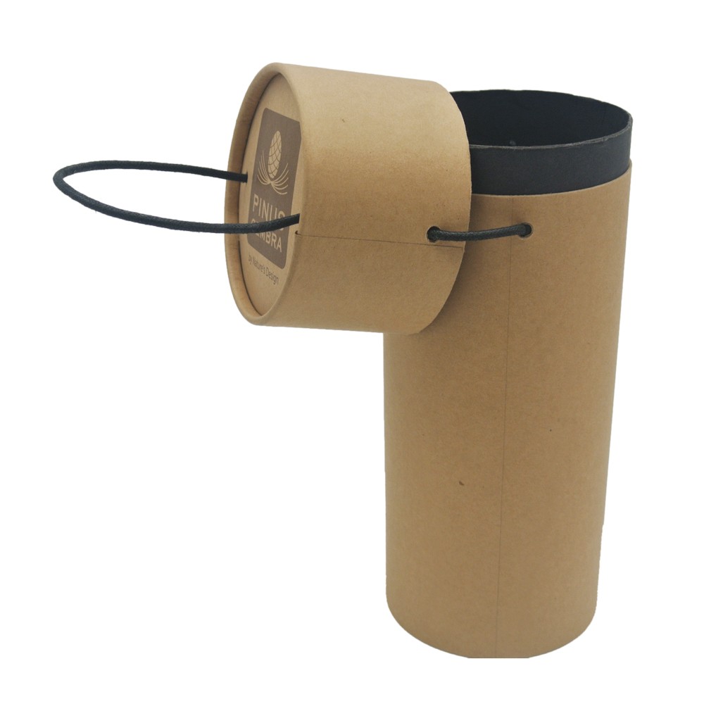 Перерабатываемая коробка для упаковки чая из крафт-бумаги, Упаковочная трубка для чайной бумаги лучшего качества