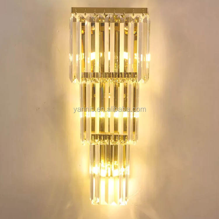 Декоративный настенный светильник со скидкой, современный светодиодный настенный светильник с кристаллами для помещений