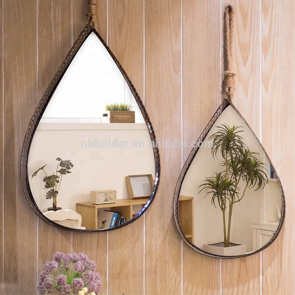 Wholesale Loft Industrial Set Of 2 Wrought Iron Creative Wind Teardrops Shape Wall Mirror For Living Room Bathroom Decoration Buy Decorative Wall Mirror Teardrop Wall Mirror Metal Wall Mirror Product On Alibaba Com