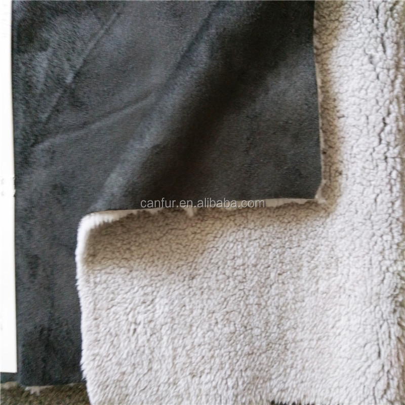 100 полиэстер микрофибра матовая замшевая ткань sherpa